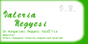 valeria megyesi business card